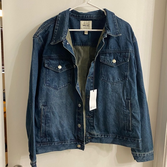 NWT WESC “Thrills” unisex denim jacket size XL - Picture 3 of 9